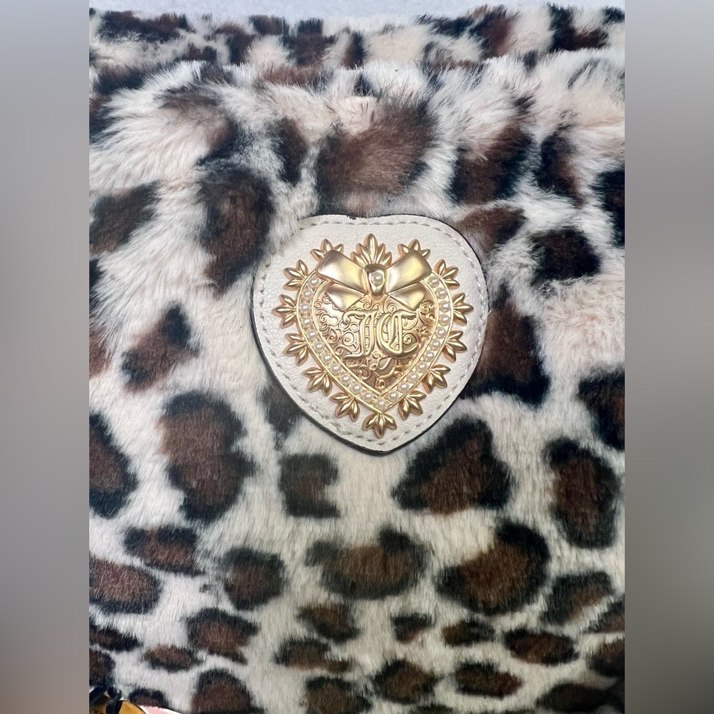 Juicy Couture Fuzzy Leopard Tote Bag!! - Picture 9 of 11